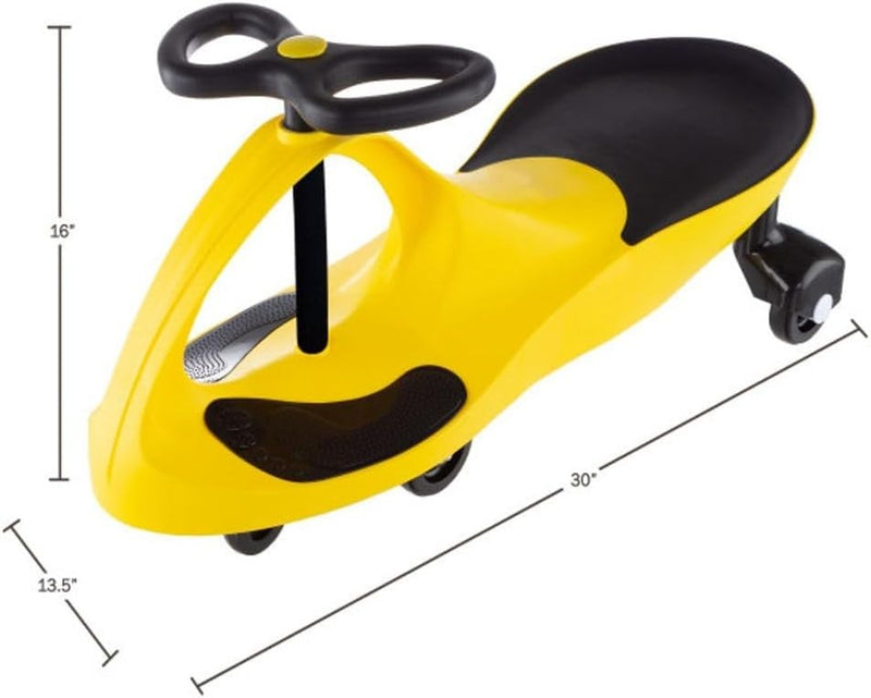 Yellow Wiggle Car Battery-Free Ride-On Toy for Motor Skill Development