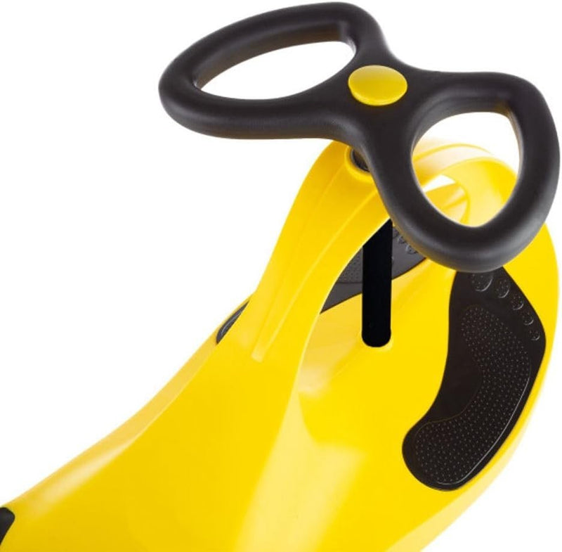Yellow Wiggle Car Battery-Free Ride-On Toy for Motor Skill Development