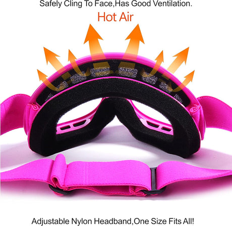 Anti-Fog Impact-Resistant Kids ATV Off-Road Motocross Goggles
