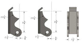 Jeep Wrangler YJ Rear Axle Shock Brackets