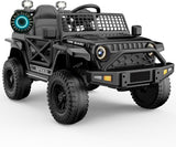 12V Electric Ride-On Jeep Truck with Power Wheels for Toddlers Ages 1-3