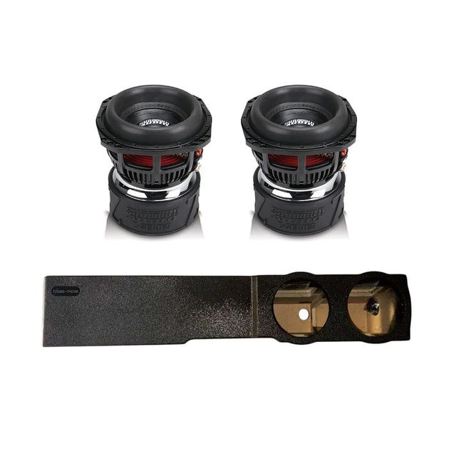 (2) Sundown Audio Z8 & Chevy Crew Cab 07-18 Dual 8" Subwoofer Box Combo Sundown Audio