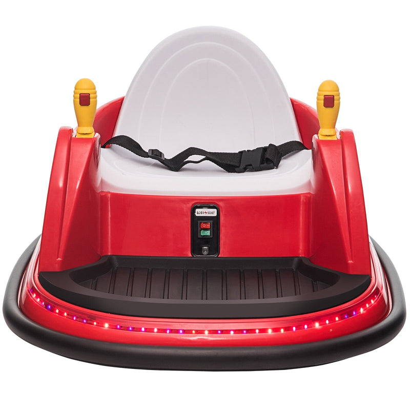 12V Electric Ride-On Bumper Car for Toddlers with 360 Degree Spin and Remote Control