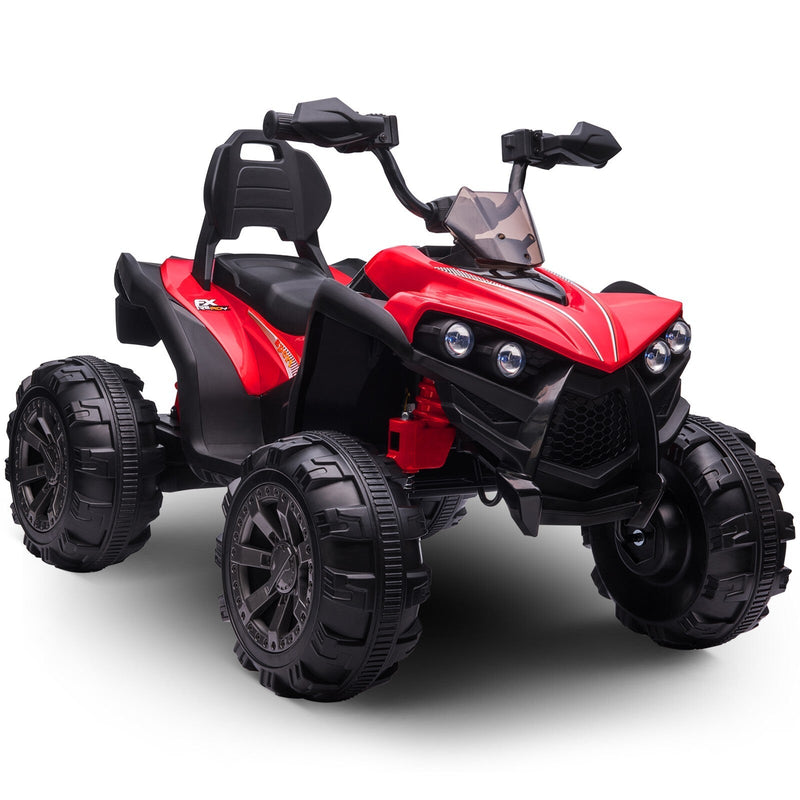 12V Electric Kids Ride-On Off-Road ATV Quad Bike with 2 Speeds - Red