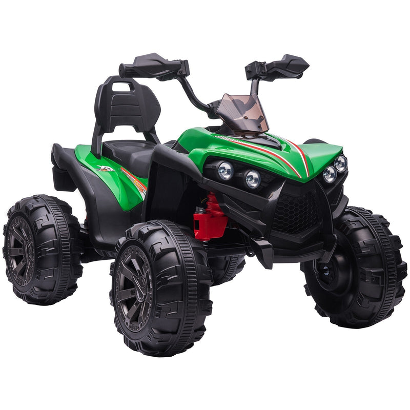 12V Electric Kids Ride-On Off-Road ATV Quad Car with 2 Speeds Green
