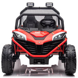 24V Electric 2-Seater Kids Ride-On UTV Truck with 4WD and Remote Control, 4x80W Motors