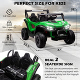 24V Electric Kids 2-Seater Ride-On UTV Truck with 4x80W Motors and Remote Control
