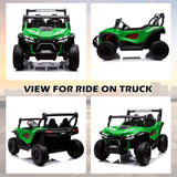 24V Electric Kids 2-Seater Ride-On UTV Truck with 4x80W Motors and Remote Control