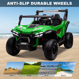 24V Kids Electric 2-Seater Off-Road UTV Truck Ride-On Car with 4WD and 80W Motor