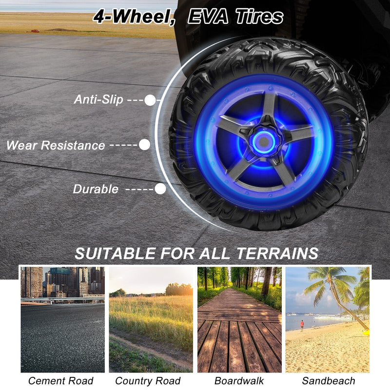 Electric Kids Ride-On 4WD/2WD UTV Truck with 24V Power, Bluetooth, and Music Features