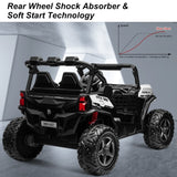 Electric Kids Ride-On 4WD/2WD UTV Truck with 24V Power, Bluetooth, and Music Features