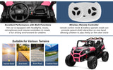 Kids Electric Ride-On UTV Truck with 24V Power, 4WD/2WD and Remote Control