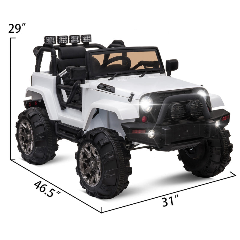 Kids 12V Electric Ride-On Truck with Remote Control and Built-in Music