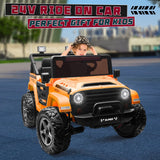 Kids Electric Ride-On Truck 24V 9AH Battery 4WD/2WD Power Car 2-Seater