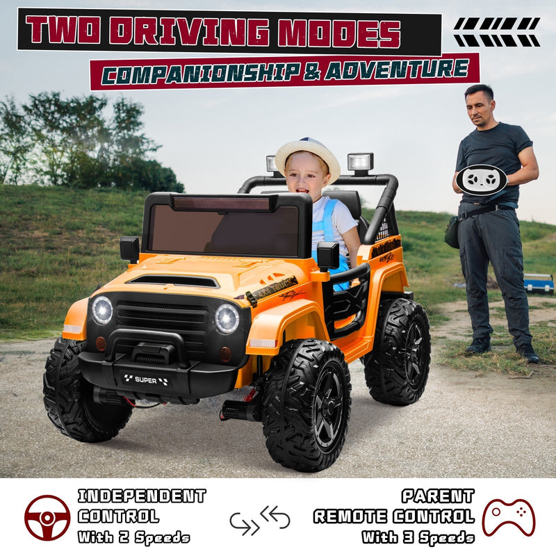 Kids Electric Ride-On Truck 24V 9AH Battery 4WD/2WD Power Car 2-Seater