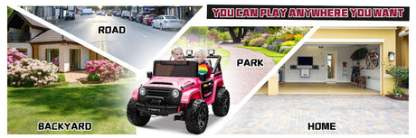 Kids Electric Ride-On Truck 24V 9AH Battery 4WD/2WD Off-Road Power Car