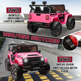 Kids Electric Ride-On Truck 24V 9AH Battery 4WD/2WD Off-Road Power Car