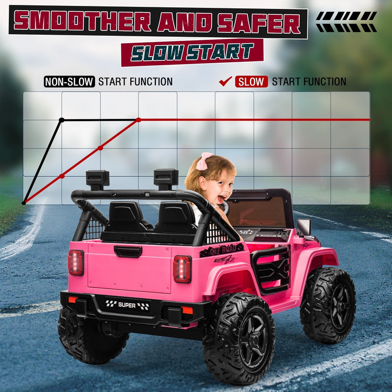 Kids Electric Ride-On Truck 24V 9AH Battery 4WD/2WD Off-Road Power Car
