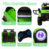 Kids 12V Electric Ride-On Jeep Truck with Remote Control and Powerful Battery
