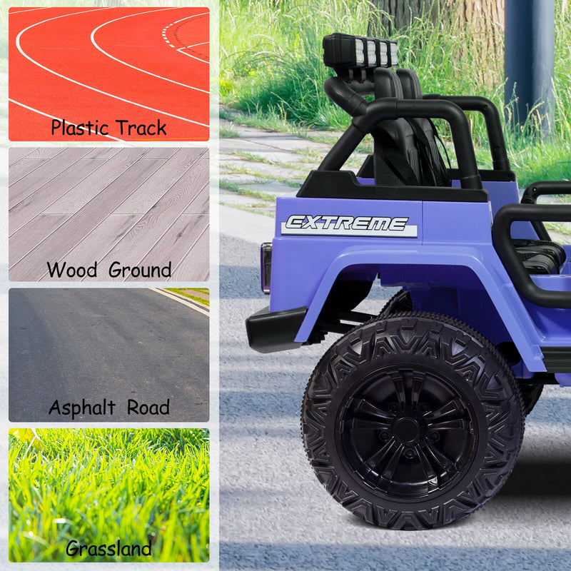 Kids 12V Electric Ride-On Jeep Truck with Remote Control and Powerful Battery