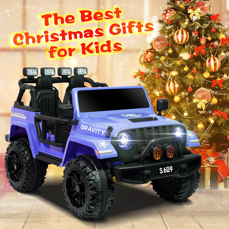 Kids 12V Electric Ride-On Jeep Truck with Remote Control and Powerful Battery