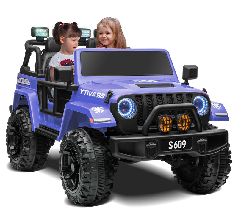 Kids 12V Electric Ride-On Jeep Truck with Remote Control and Powerful Battery