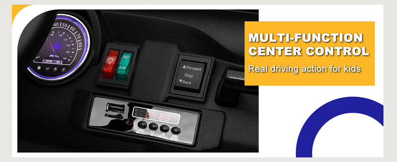 12V Electric Kids Ride-On Truck with Remote Control and 2 Seats