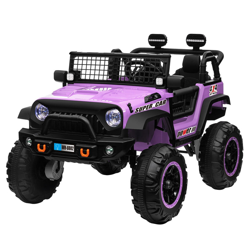 Kids 24V Electric Ride-On Truck with 2WD/4WD Switch and Dual Seats