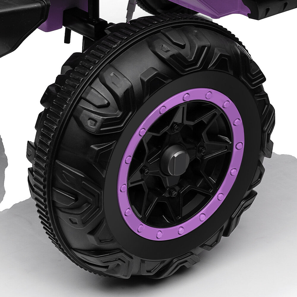 Kids 24V Electric Ride-On Truck with 2WD/4WD Switch and Dual Seats