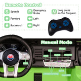 12V Electric Kids Ride-On Jeep Truck with Remote Control Battery-Powered Car Green