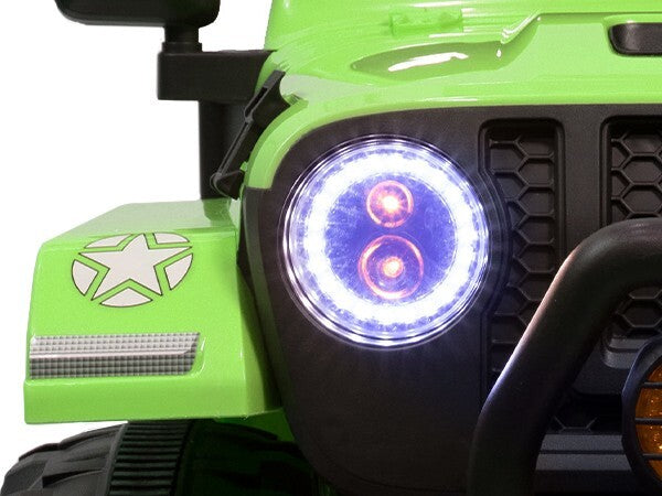 12V Electric Kids Ride-On Jeep Truck with Remote Control Battery-Powered Car Green