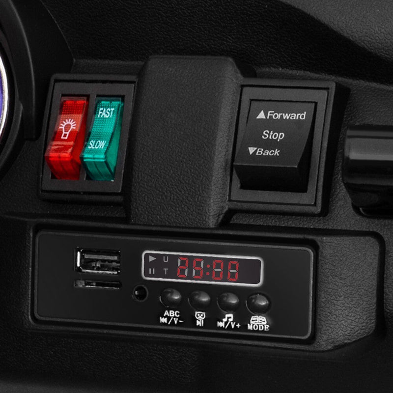 24V Electric Kids Ride-On Car with 2 Seats and 4WD/2WD Switch - Purple