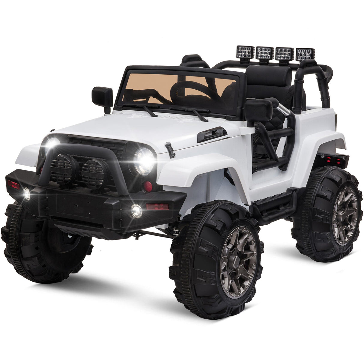 12V Kids Ride-On Jeep Truck Car with Remote Control and 3 Speed Settings