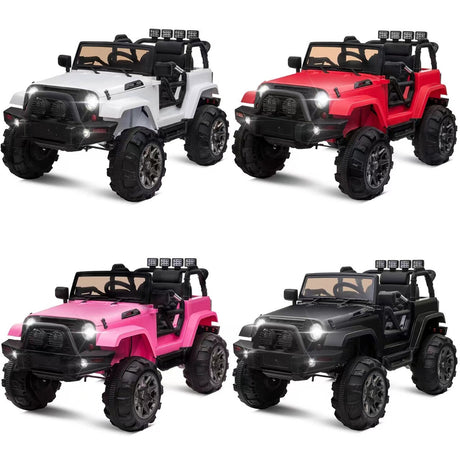 12V Kids Ride-On Jeep Truck Car with Remote Control and 3 Speed Settings