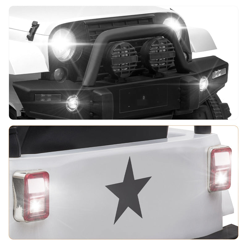 12V Kids Ride-On Jeep Truck Car with Remote Control and 3 Speed Settings