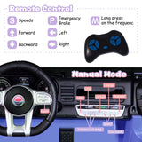 12V Electric Ride-On Jeep Truck for Kids, 2-Seater with 3 Speeds and Remote Control