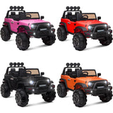 12V Electric Ride-On Kids Pickup Truck with 3-Speed Remote Control