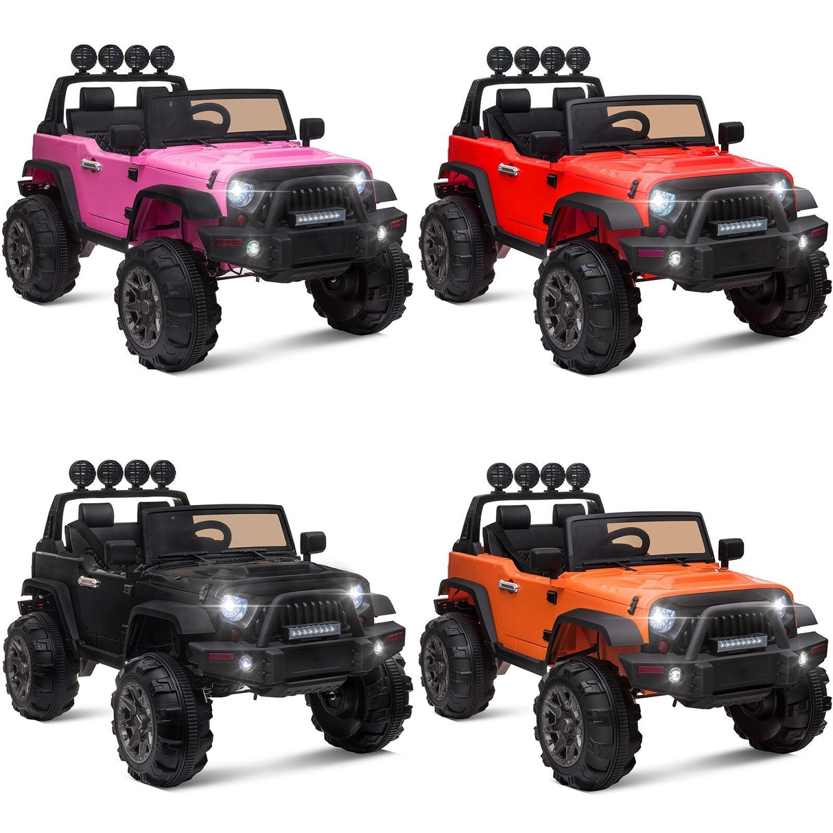 12V Electric Ride-On Pickup Truck for Kids with 3 Speeds and Remote Control