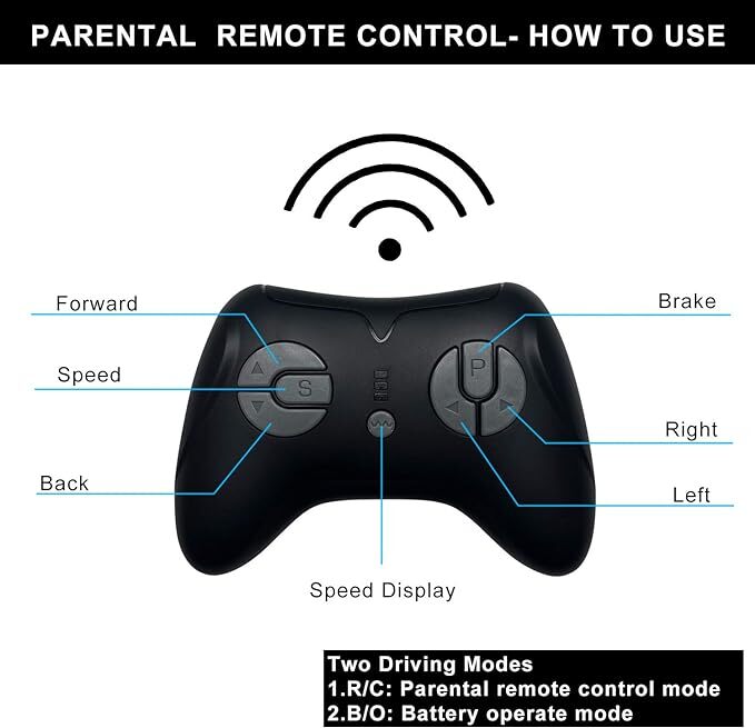 12V Electric Ride-On Pickup Truck for Kids with 3 Speeds and Remote Control