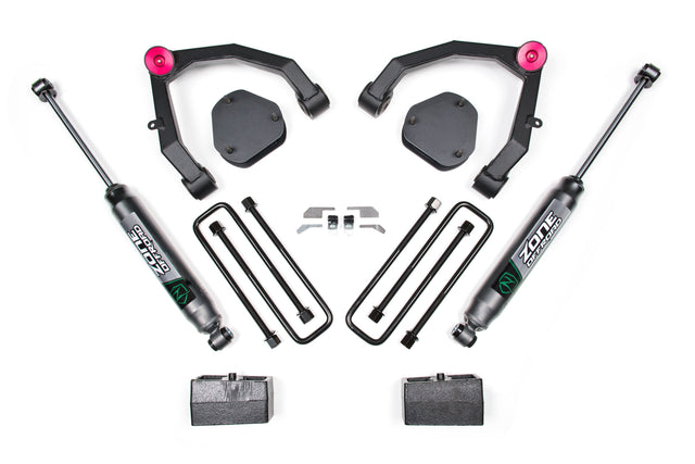 3.5 Inch Lift Kit | Chevy Silverado & GMC Sierra 1500 (07-13) 2WD Zone Offroad