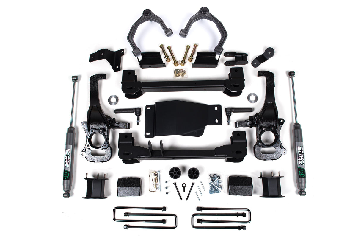 4 Inch Lift Kit | Chevy Silverado & GMC Sierra 1500 (19-24) 4WD Zone Offroad