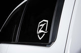 Zone Vinyl Logo Decal - White Zone Offroad