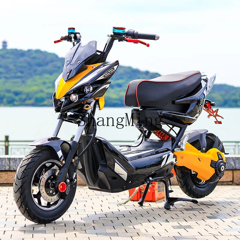 High-Speed Electric Battery-Powered Pedal Motorcycle for Household Use
