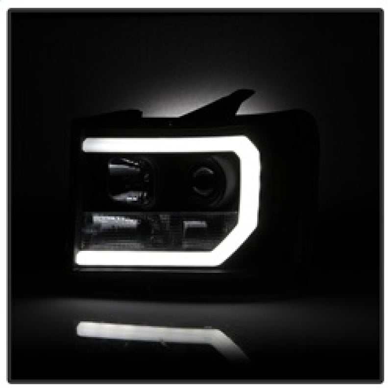 Phares de projecteur Spyder GMC Sierra 1500/2500/3500 07-13 V2 - Noir PRO-YD-GS07V2-LBDRL-BK