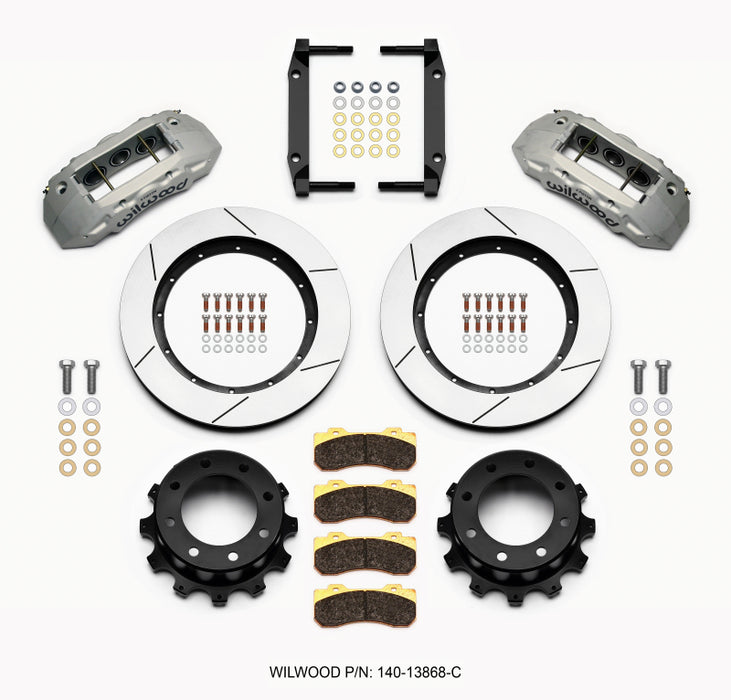 Kit de pare-chocs arrière Wilwood TX6R 15,50 pouces transparent 2005-2012 Ford F250/F350 4WD