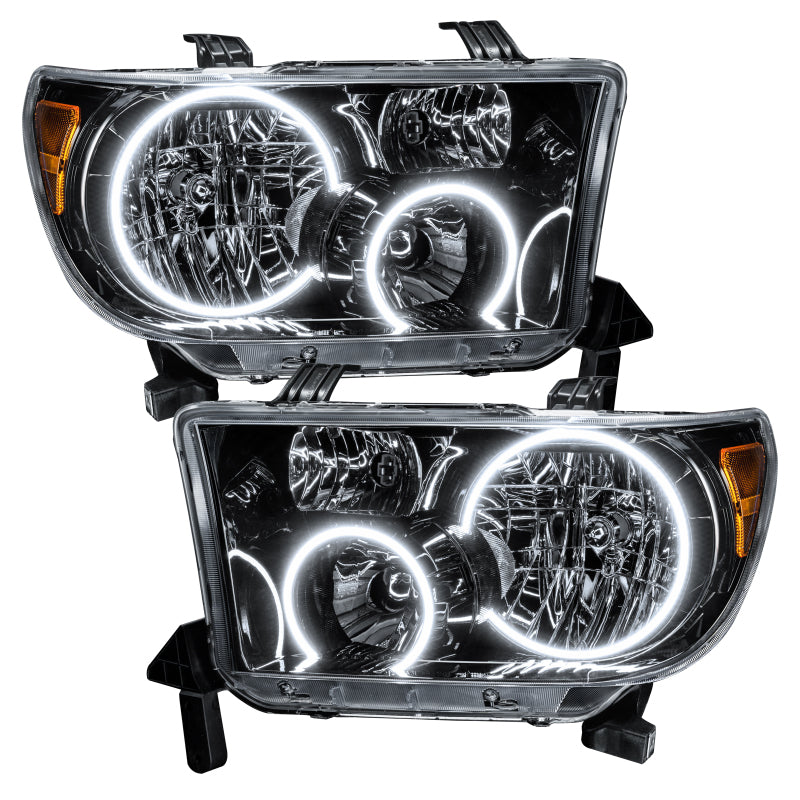 Oracle 07-11 Toyota Tundra Pre-Assembled Headlights - Black Housing - w/ BC1 Controller