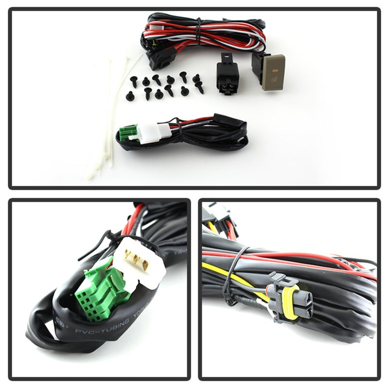 Feux antibrouillard Spyder Hyundai Elantra 2014+ de style OEM avec interrupteur transparent FL-HYE2014-C