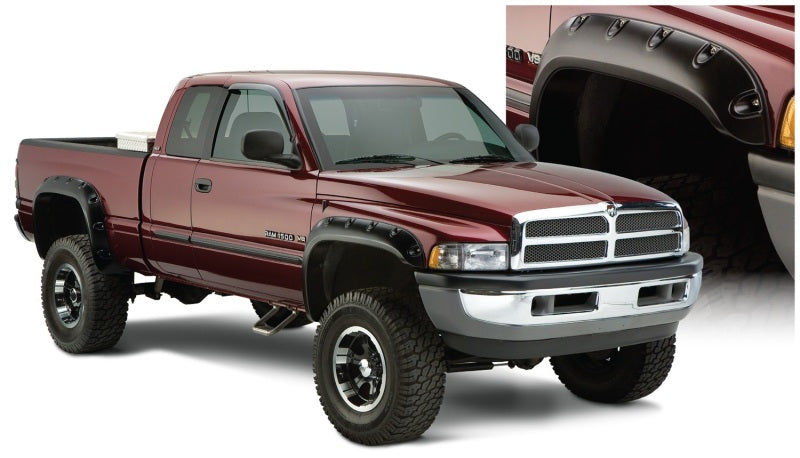 Bushwacker 94-01 Dodge Ram 1500 Fleetside Pocket Style Flares 4 pièces 78,0/96,0 po - Noir