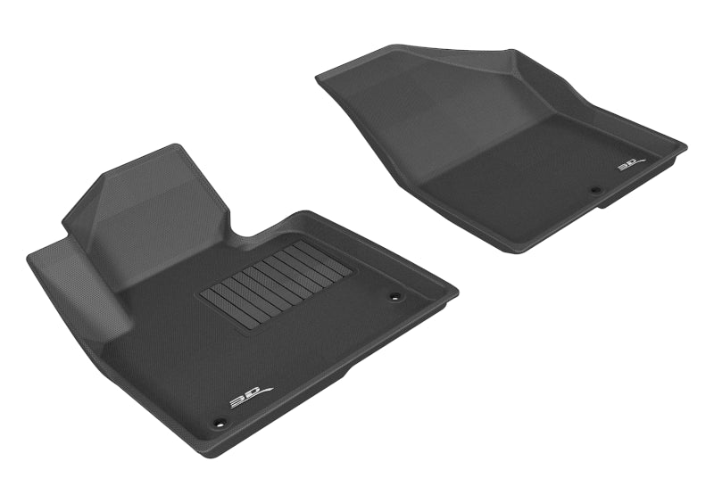 Tapis de sol 3D MAXpider pour Hyundai Santa Fe Sport/Santa Fe/Santa Fe Xl Kagu 1ère rangée 2013-2019 - Noir