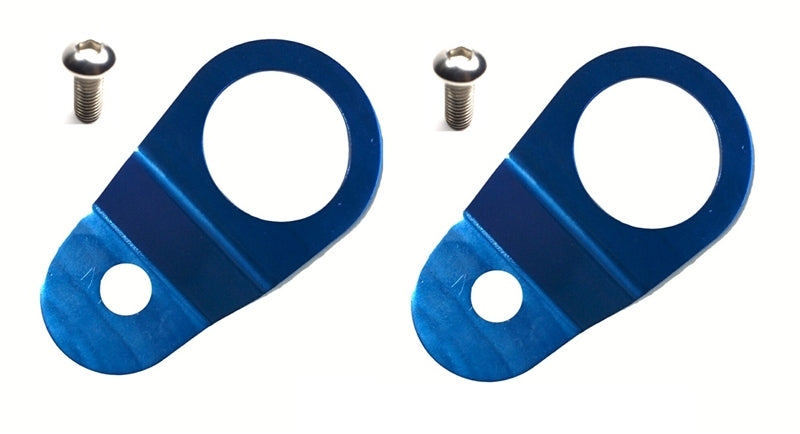 Support de radiateur Torque Solution avec inserts (bleu) : Mitsubishi Evolution 7/8/9